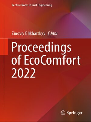 cover image of Proceedings of EcoComfort 2022